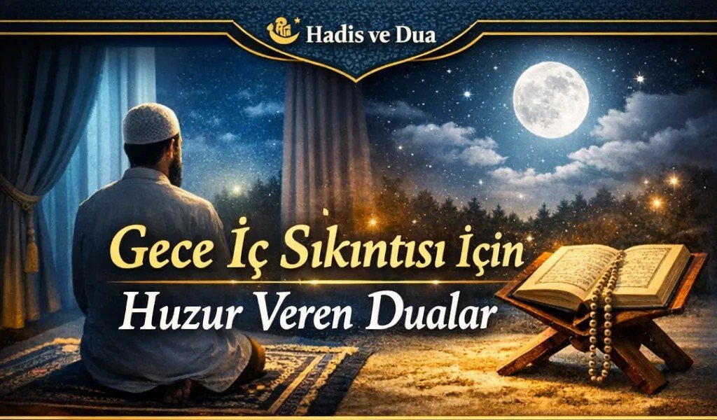 Gece iç sıkıntısı için huzur veren dualar - Hadis ve Dua kapak görseli